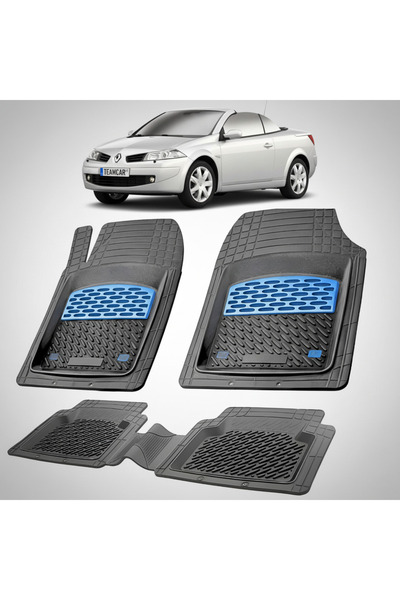 TEAMCAR Πατάκια δαπέδου συμβατά με Renault Megane II 2 Coupe-Cabriolet 2006-2...
