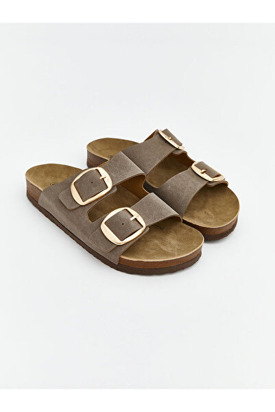 LC Waikiki Peak New Season Leather Look Women's Slippers