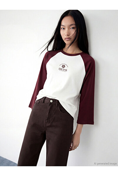 LC Waikiki NOUL SEZON DE LA GÜLİS GİYİM Hanorac Ecru Bisi guler rotund k cu i...