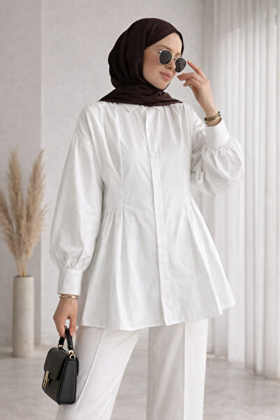 PIOVE DUFON PENSLİ POPLİN TUNİK