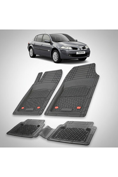 TEAMCAR Πατάκια δαπέδου συμβατά για Renault Megane II 2 Sedan 2006-2009 | Μαύρο