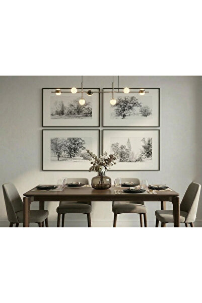 lawhat لوحة من الفخامة والهدوء لمساحتك مع طقم لوحات "سكون الطبيعة" المكون من ...