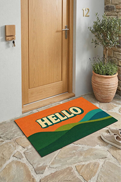 Valerine Life Hello Retro Vintage cu dungi imprimare digitală bucăți Covoraș ...