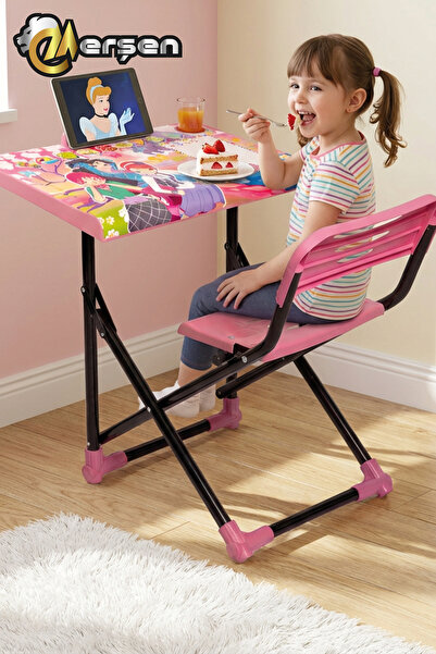 Erşen Katlanabilir Çocuk Ders Çalışma Masası ve Sandalyesi – Aktivite Boyama ...