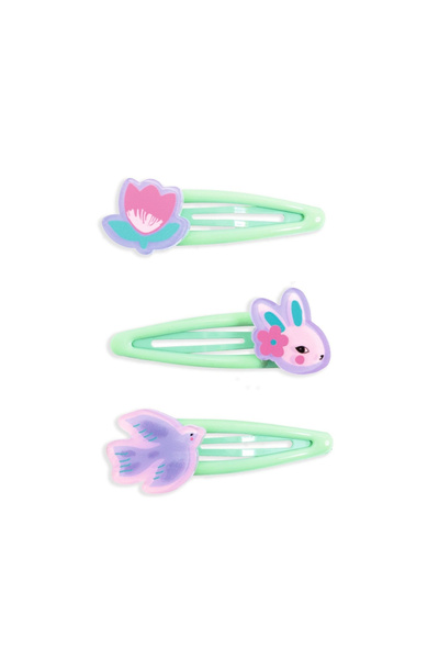 djeco Colectia Plume - 3 agrafe de par Eglantine,