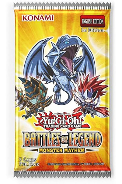 KONAMI Yu-Gi-Oh! Battles of Legend: Monster Mayhem – Booster Pack (5 Carti)