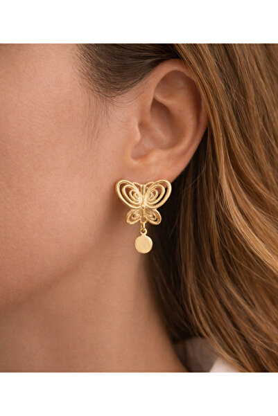 Ervalina Trend Butterfly Brand Model Earrings