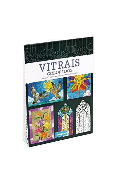 Europrice Adult Coloring Book Stained Glass - Roxo