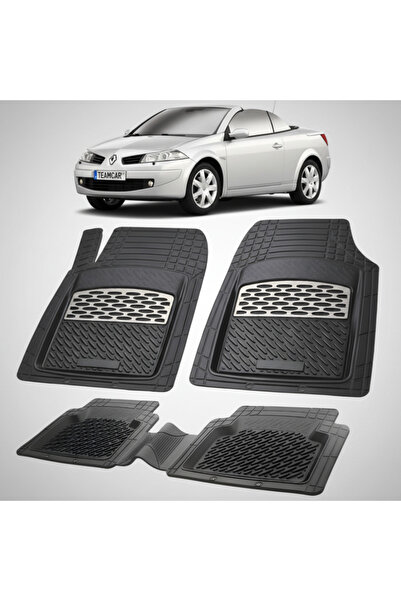 TEAMCAR Πατάκια δαπέδου συμβατά με Renault Megane II 2 Coupe-Cabriolet 2006-2...