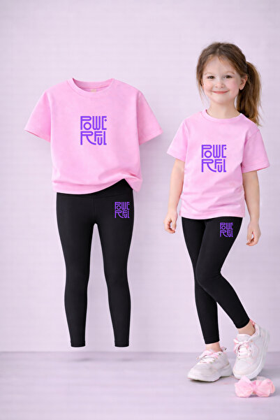 LORVEX Set de colanți pentru copii Girl tricou and elastic Colanți bumbac 100...