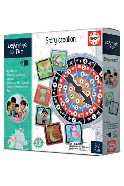 EDUCA Set educațional – Crearea de poveste (72 cărți + rotiță)