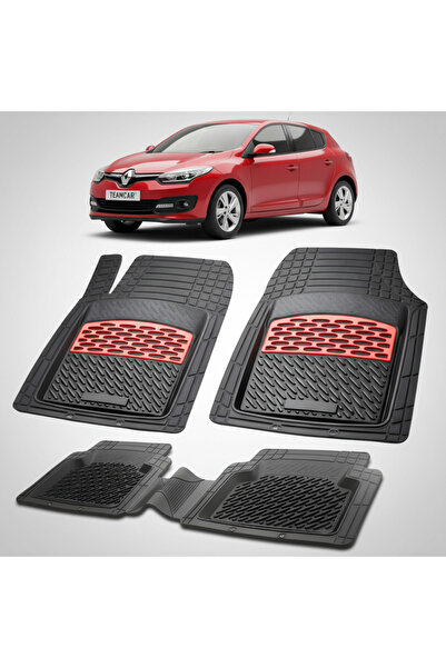 TEAMCAR Πατάκια δαπέδου συμβατά με Renault Megane III 3 Hatchback 2014-2016 |...