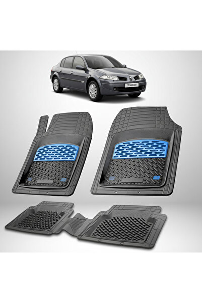 TEAMCAR Πατάκια δαπέδου συμβατά για Renault Megane II 2 Sedan 2006-2009 | Μπλε