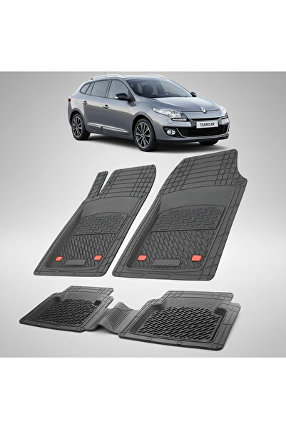 TEAMCAR Πατάκια δαπέδου συμβατά με Renault Megane III 2 Estate (Grandtour) 20...