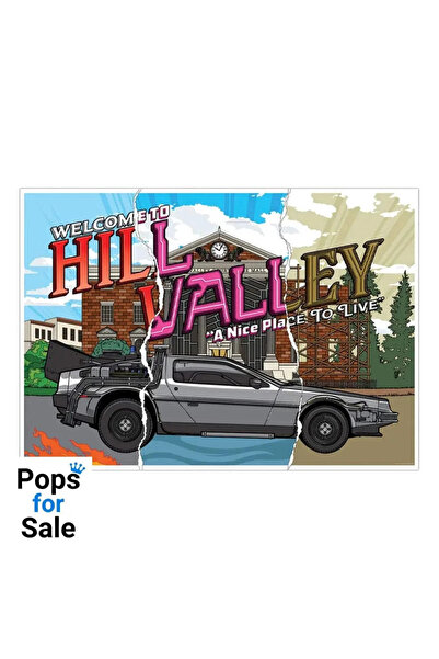 Fanatik Back to the Future Art Print – Hill Valley 40th Anniversary A3