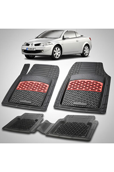 TEAMCAR Πατάκια δαπέδου συμβατά με Renault Megane II 2 Coupe-Cabriolet 2006-2...