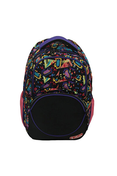 Herlitz Ανατομικό Σχολικό Σακίδιο Πλάτης με Φερμουάρ και Θήκες Τύπου Κύβου, 2...