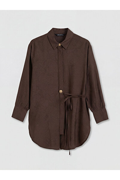 LC Waikiki Brown Patterned Women's Shirt Tunic