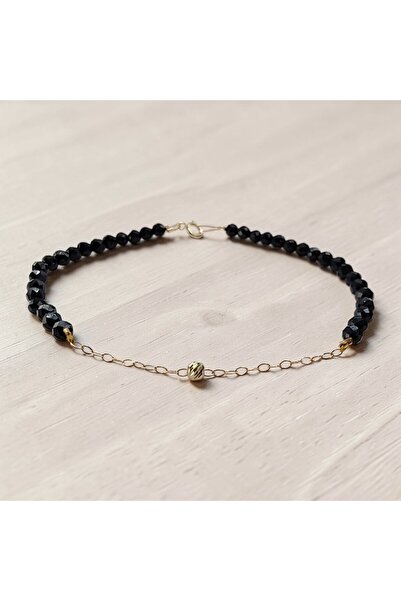 Zephyrs Bijoux Bracelet with Rolo chain and a 9K (375) gold ball