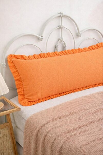 ALTINPAMUK Long Pillowcase Orange Ruffled 50X135 cm