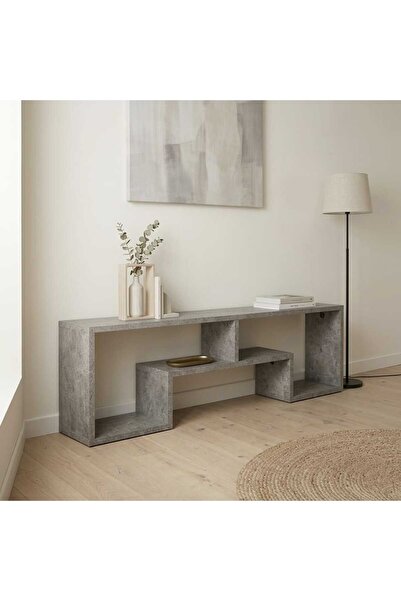 Arnohome حامل تلفزيون خشبي حديث - وحدة تحكم ترفيهية برف مفتوح مقاس 160 × 30 ×...