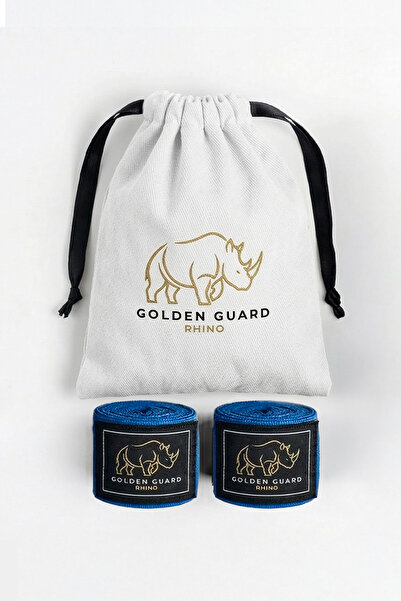 Golden Guard Rhino 4 Metre Mavi Boks Kickboks Muaythai Sanda Mma El Bandajı 2...