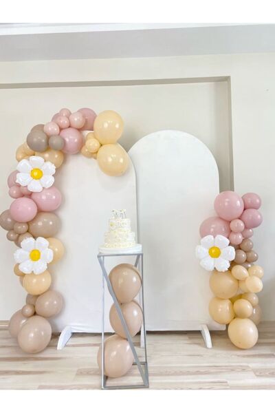 Parti Düşleri Papatya Temalı Doğum Günü Balon Zincir Seti