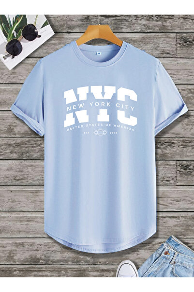 SUNFREE New York City Nyc Printed Oval Skirt Cotton Piece Summer Unisex Tshirt