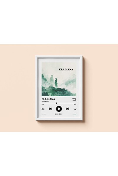 ArtVista Poster ELA MANA Taşacak Bu Deniz Müzik Poster, Ahşap & Lamine Çerçev...