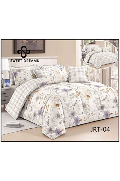 Sweet Dreams Decoration Luxury summer bedspread set, 8 pieces, double-sided