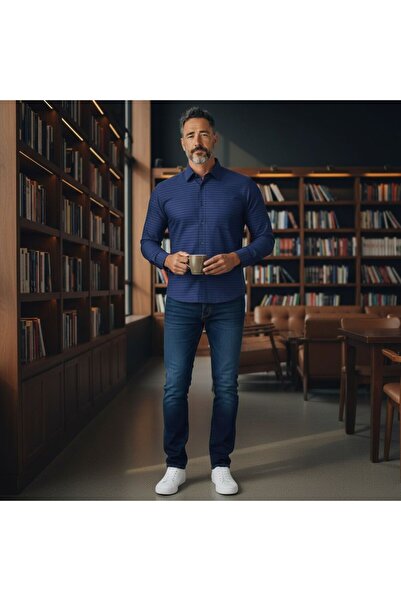 ALMİNA Classic Fit 100% Cotton Men's Shirt