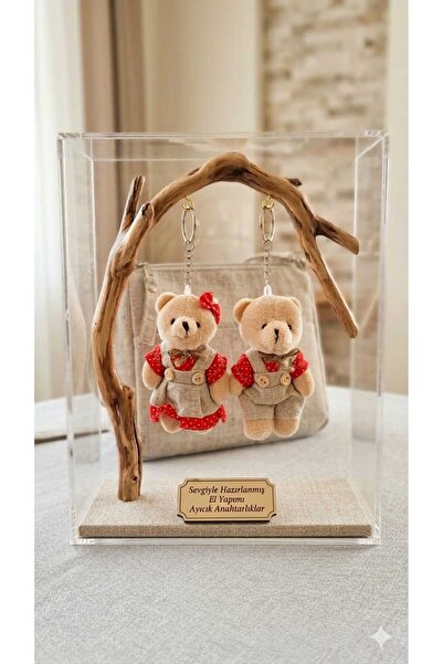 Şirin .2'li Hediyelik Peluş Ayıcık Seti - Renkli Karakter Çiftleri