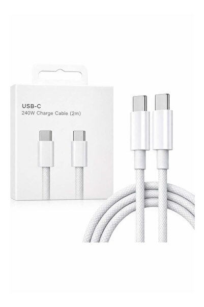 Generic 240W USB-C to USB-C Fast Charging Cable 2M Nylon Braided PD 3.1 5A E-...