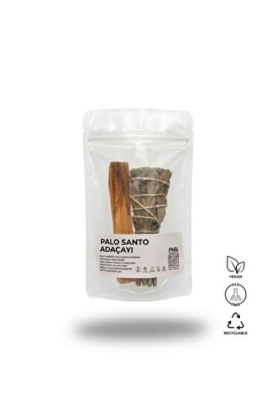 Inka Wood Co. Palo Santo & Adaçayı Tütsü Paketi - Doğal Arınma Seti