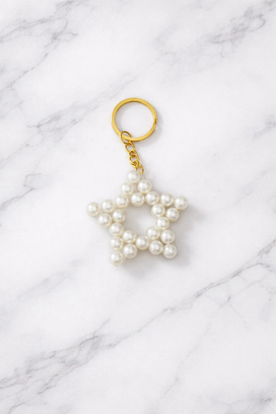 naaksesuar Pearl Star a Keychain – Pack of 12 |   Wedding & Engagement Gift Gold