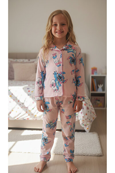 Arya Nisa Kids Girl's Buttoned Cotton Piece New Season Transitional Patterned...