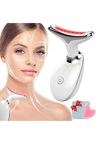 mobify Premium Red Light Therapy Face and Neck Massager 7 in 1-7 LED Light Sk...