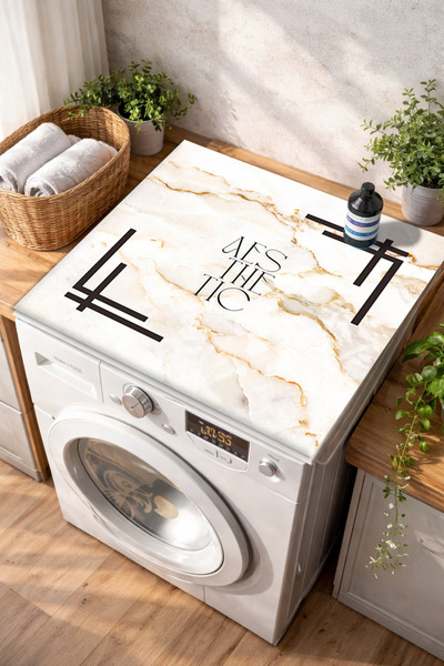 Getcarpet غطاء للغسالة والمجفف مانع للانزلاق قابل للغسل وسادة حماية علوية للغ...