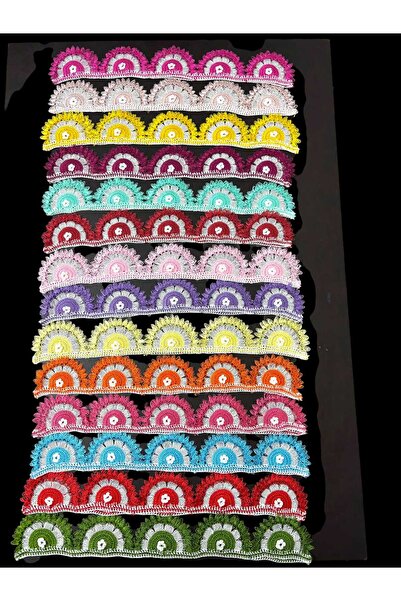 AYIŞIĞI DESİNG Handmade Dowry Towel Edge, Hand Knitted Needlework, Needle Emb...