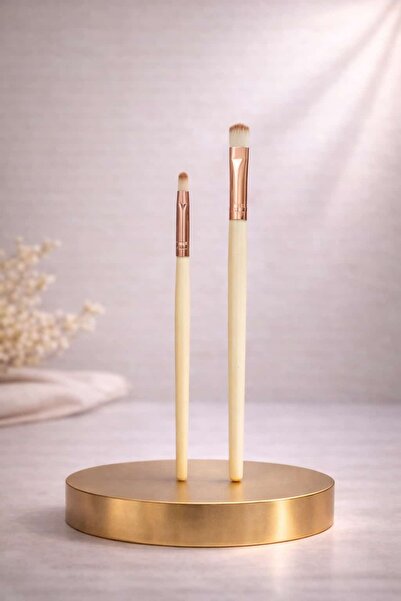 VitaMood Yaşam Set de 2 pensule profesionale pentru machiajul ochilor – Pensu...