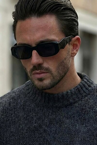 Roger Bacon Black Men's Sunglasses Uv400 Protection