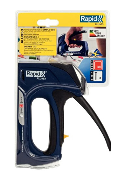 Rapid Alu 953 Hand Stapler – Aluminium & Steel – Blue