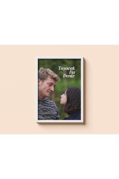 ArtVista Poster Taşacak Bu Deniz Dizi Poster, Ahşap & Lamine Çerçeveli Tablo