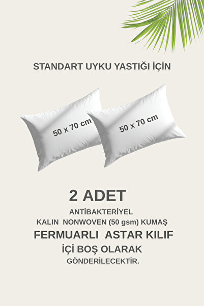 moonzy - minimalist & cozy Sleeping Pillow Inner Cover – Zippered, 50X70 Cm, ...