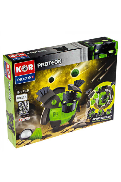 GEOMAG Magnetic Construction Set Kor Tazoo Paco, 53 pieces Green 53