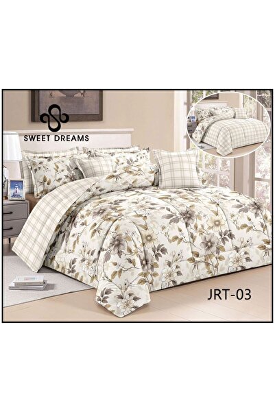 Sweet Dreams Decoration Luxury summer bedspread set, 8 pieces, double-sided