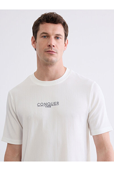 LC Waikiki Özmarka New Season Crew Neck Printed Men's T-Shirt