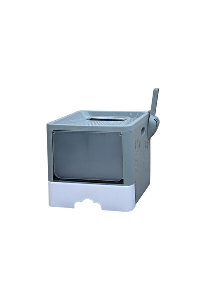 TofuCat Large Enclosed Cat Litter Box with Drawer & Top Exit – Anti-Odor Cat ...