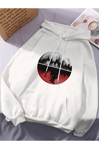 NOISSEY Men Cycling Riding Printed Hooded Tops Women Winter Fleece Warm Sweat...