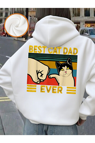 NOISSEY أفضل سترة نسائية مطبوعة على شكل قطة على الإطلاق بغطاء رأس سترات شتوية...